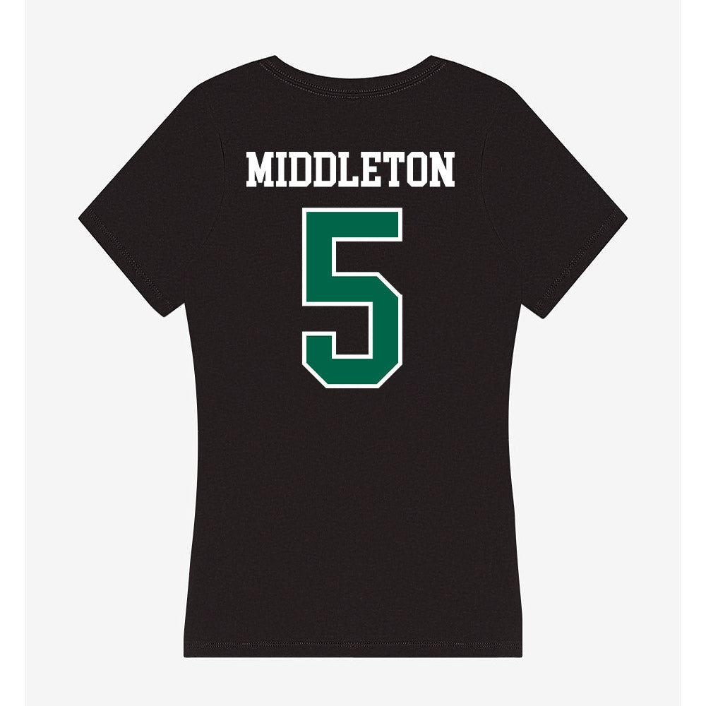 Tulane - NCAA Men's Basketball : Scotty Middleton - Women's V-Neck T-Shirt-1