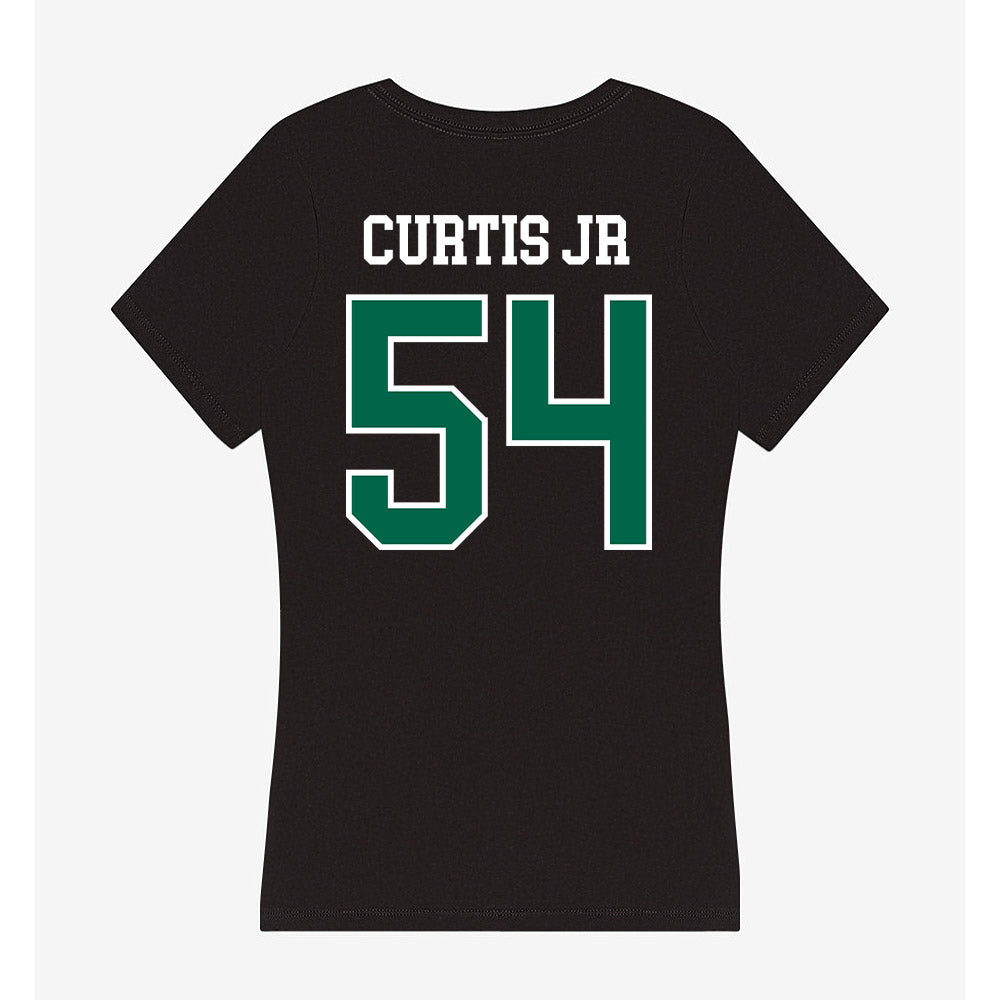 Tulane - NCAA Football : Jeffrey Curtis Jr - Women's V-Neck T-Shirt-1