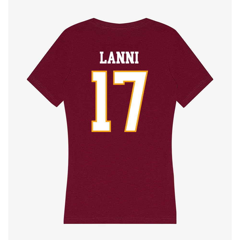 Loyola - NCAA Women's Soccer : Mia Lanni - Women's V-Neck T-Shirt-1
