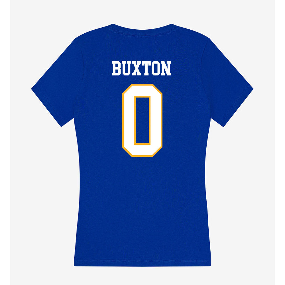 SJSU - NCAA Football : Isaiah Buxton - Women's V-Neck T-Shirt-1