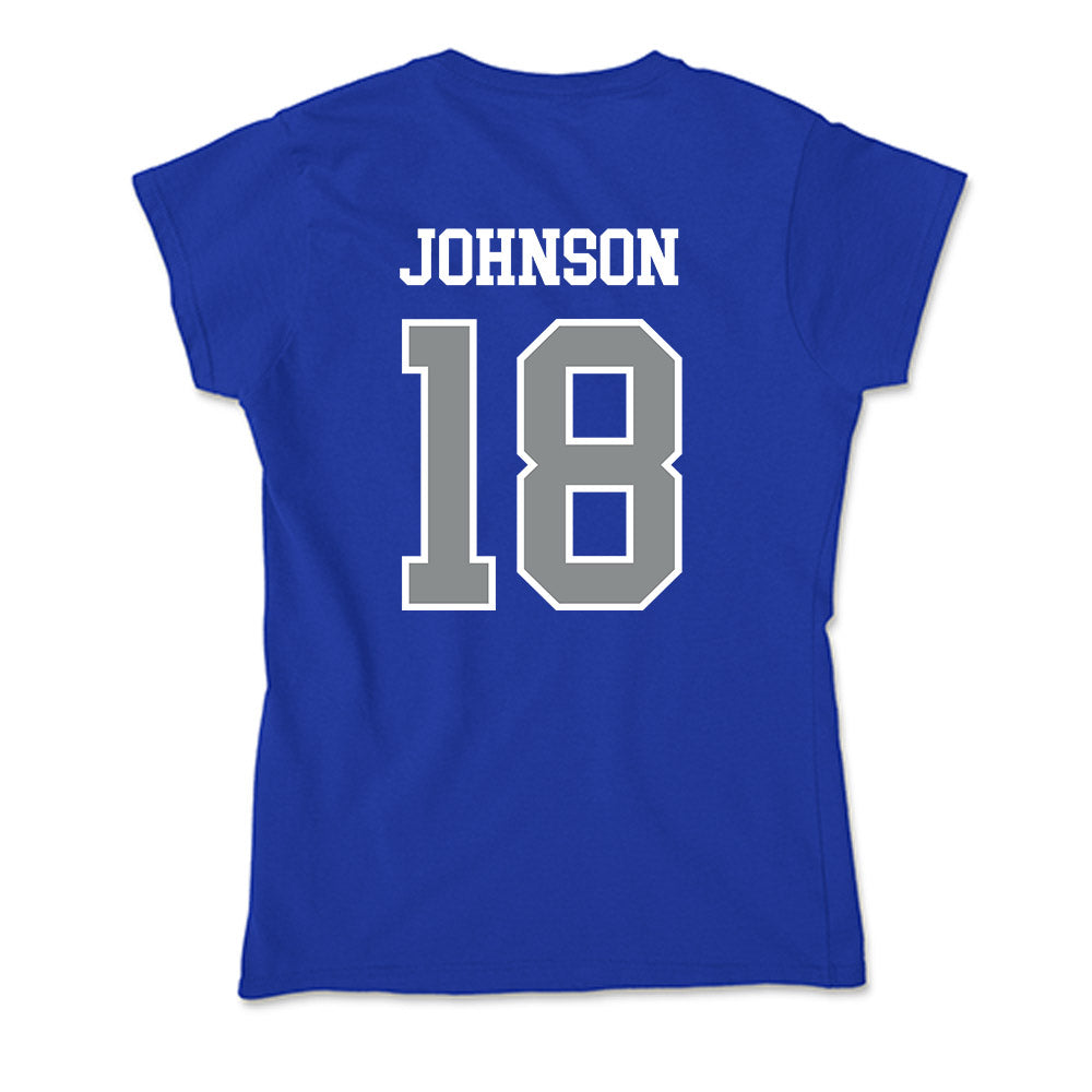 Memphis - NCAA Football : TJ Johnson - Soft Style Women’s T-Shirt-1