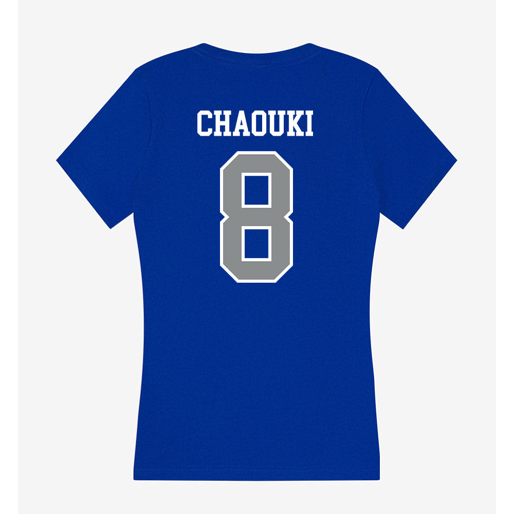 Memphis - NCAA Men's Soccer : Saad Chaouki - Women's V-Neck T-Shirt-1