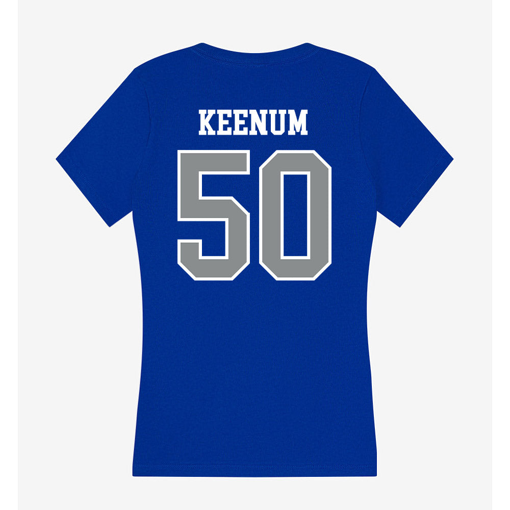 Memphis - NCAA Football : Koby Keenum - Women's V-Neck T-Shirt-1