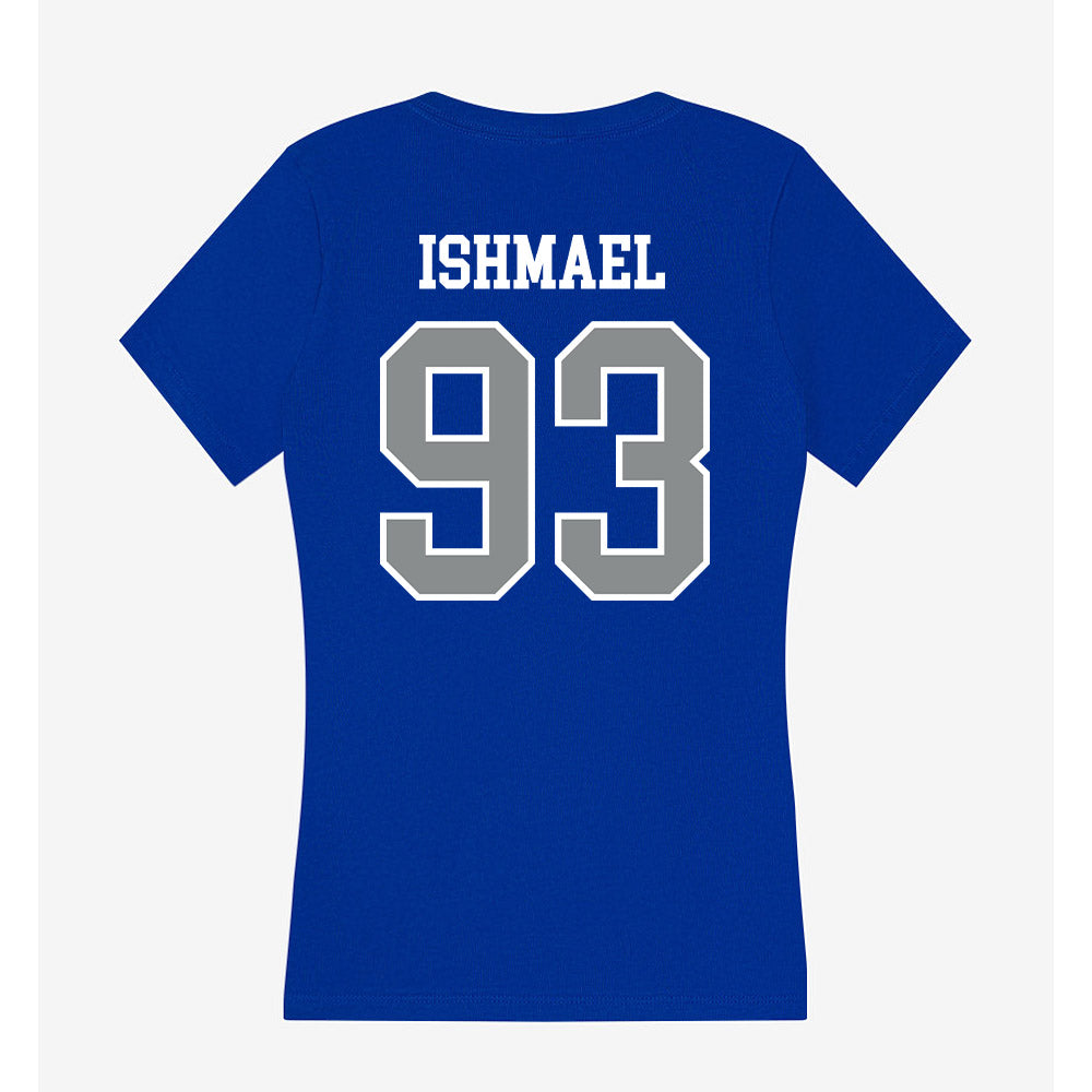 Memphis - NCAA Football : Jabari Ishmael - Women's V-Neck T-Shirt-1