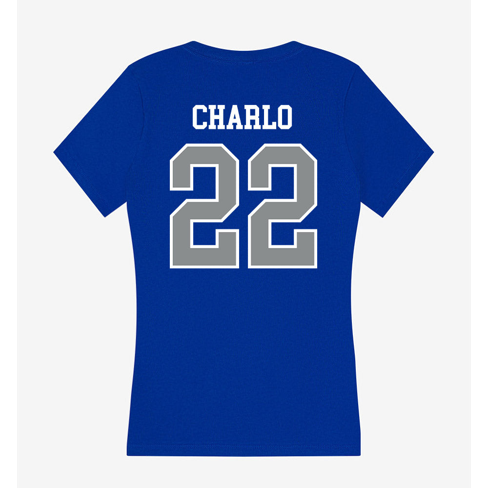 Memphis - NCAA Women's Basketball : Brooklynn Charlo - Women's V-Neck T-Shirt-1