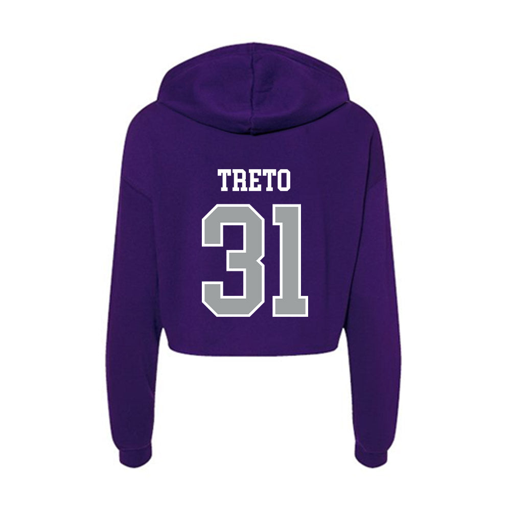 Tarleton State - NCAA Baseball : Anthony Treto - Women's Crop Fleece Hoodie-1