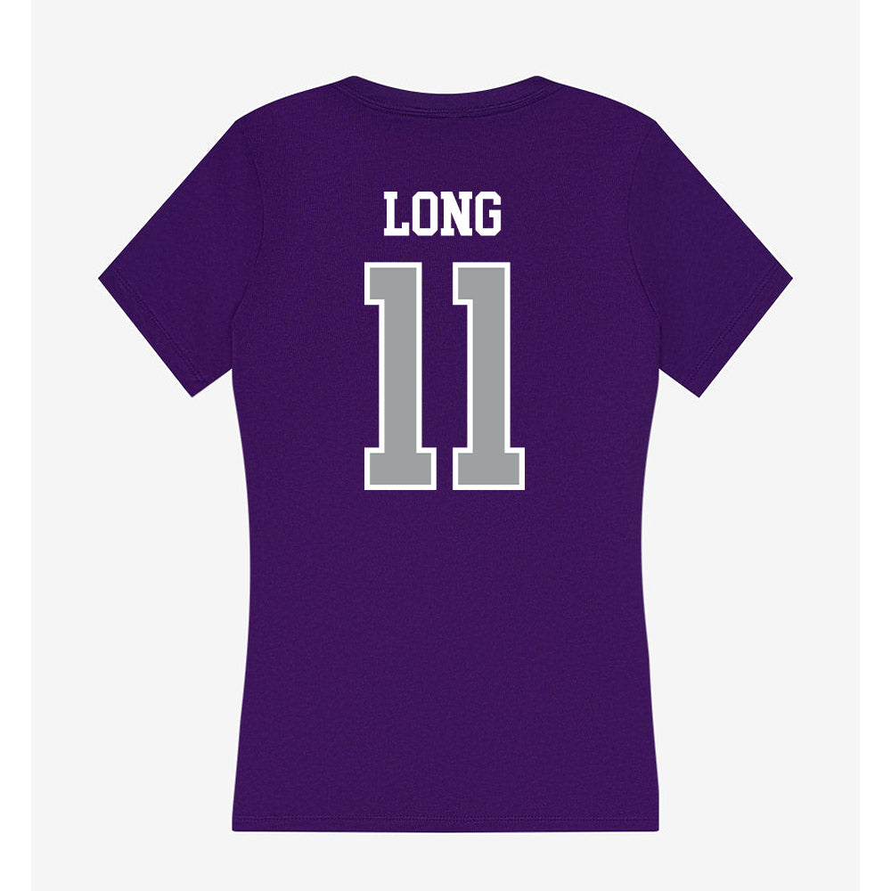 Tarleton State - NCAA Women's Basketball : Jakoriah Long - Women's V-Neck T-Shirt-1