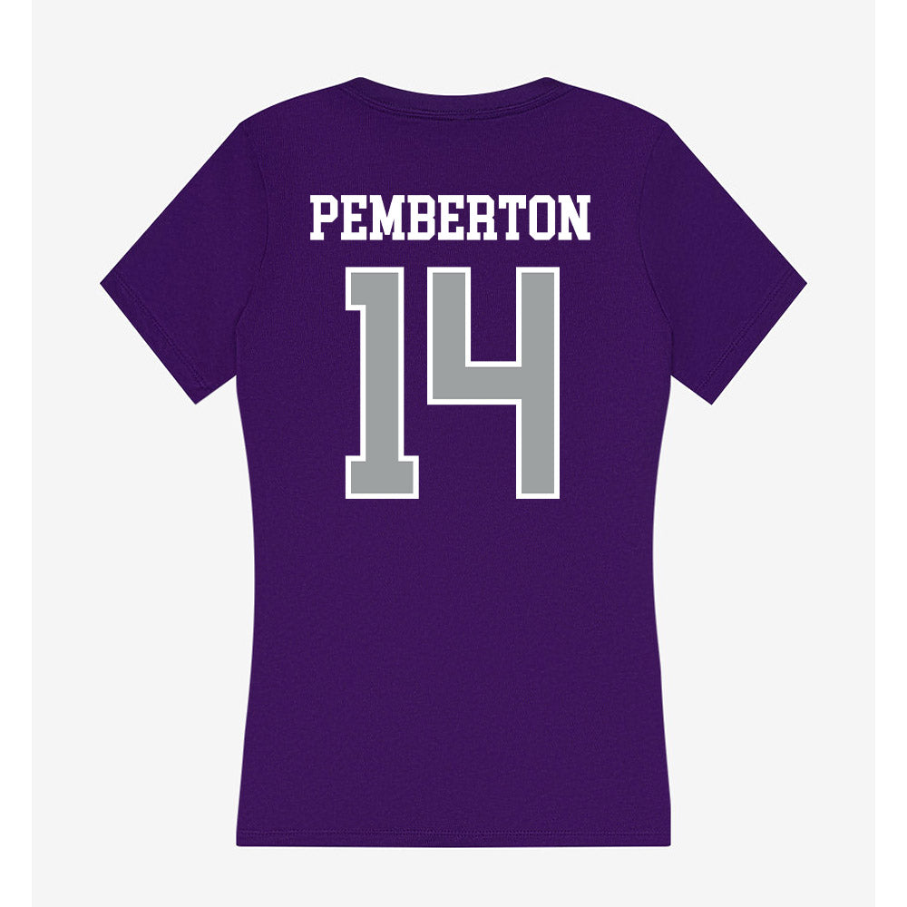 Tarleton State - NCAA Softball : Avery Pemberton - Women's V-Neck T-Shirt-1