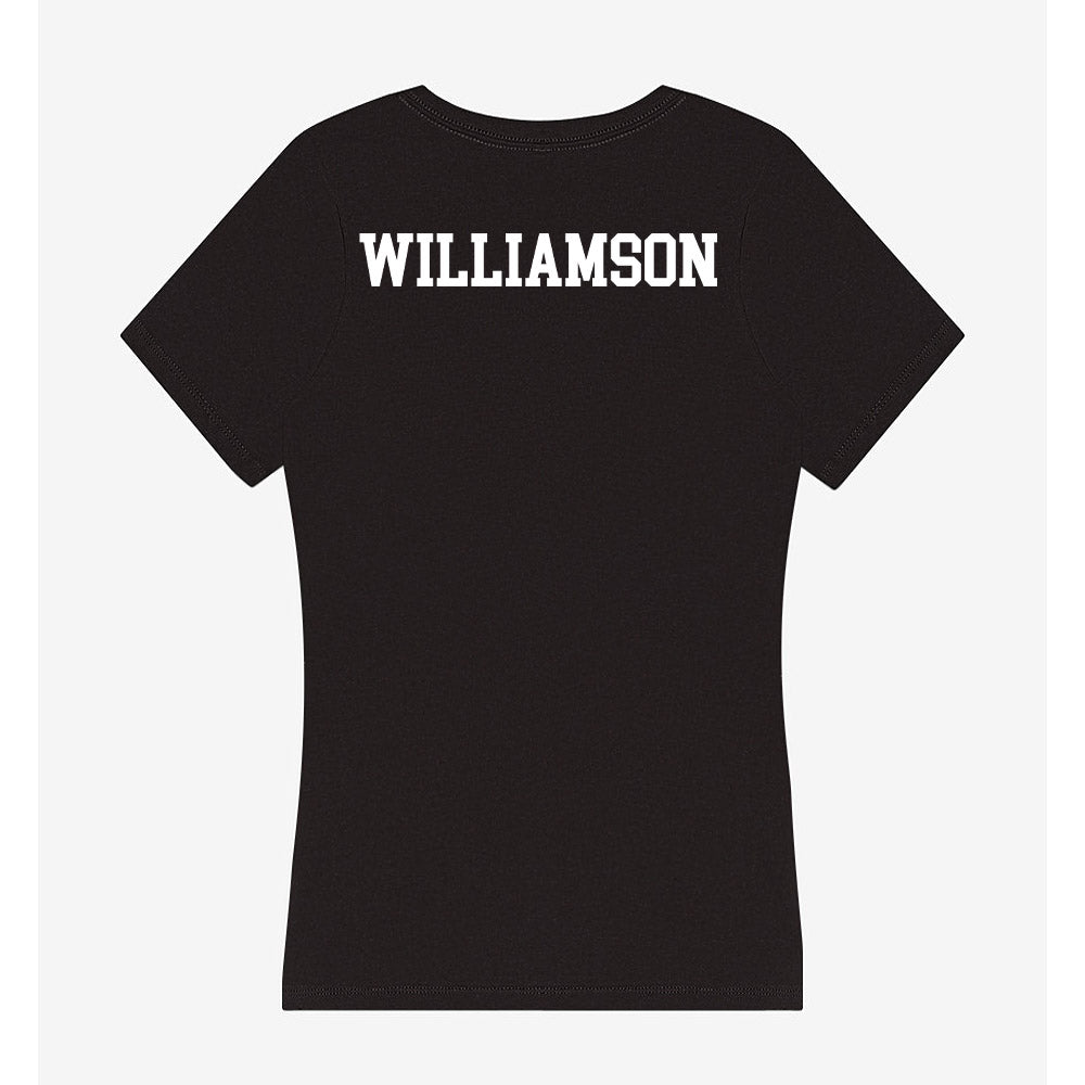 UNC Wilmington - NCAA Women's Track & Field : Makaila Williamson - Women's V-Neck T-Shirt-1