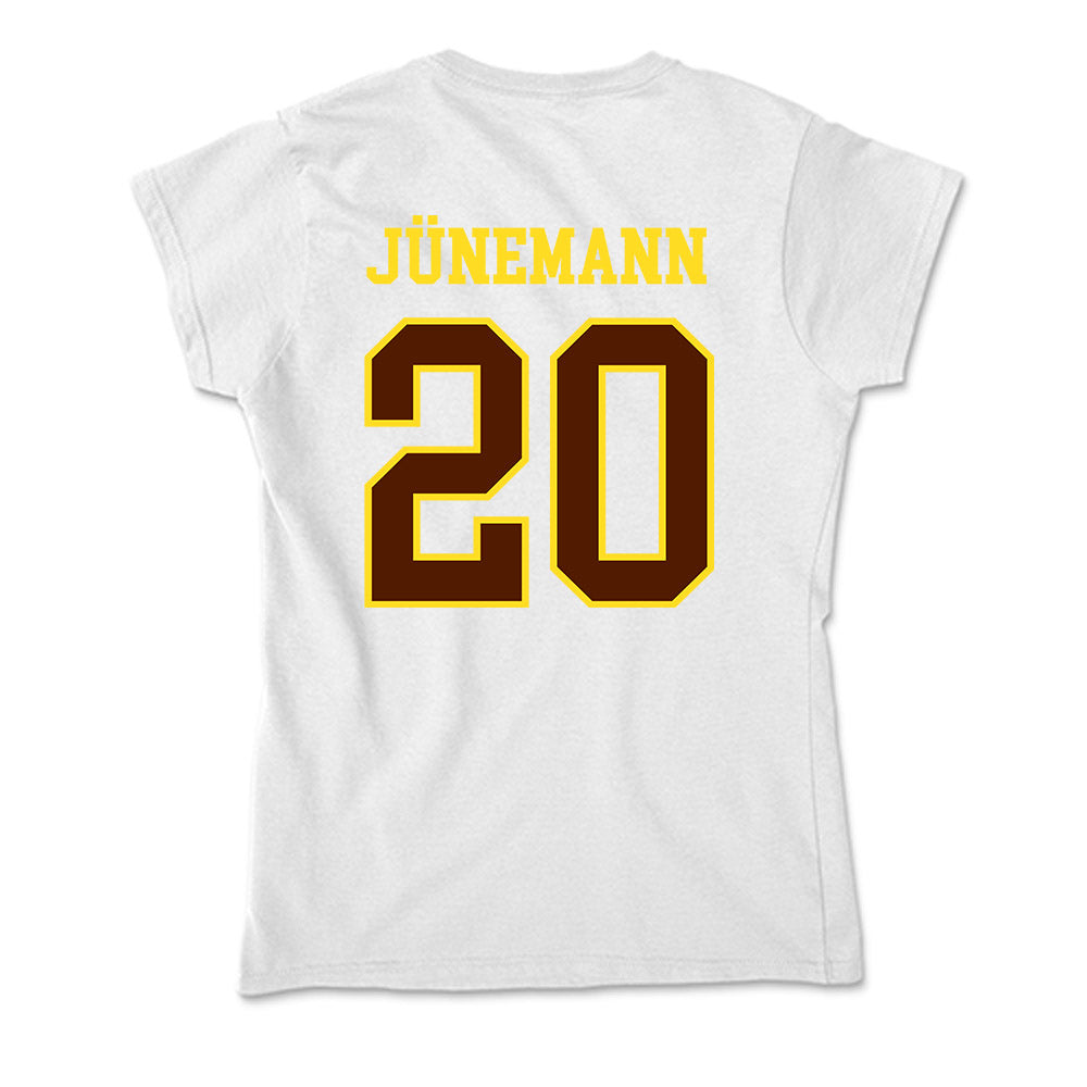 Western Michigan - NCAA Men's Basketball : Janis Jünemann - Soft Style Women’s T-Shirt-1