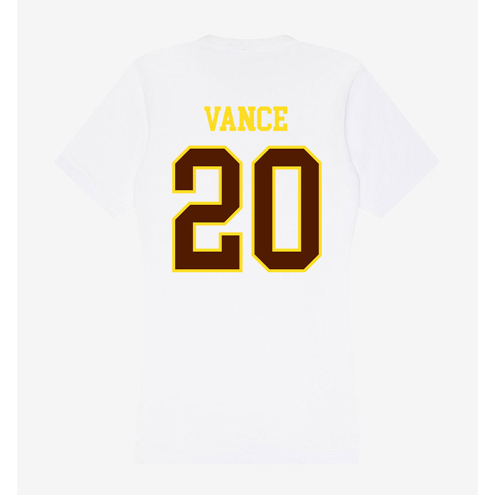 Western Michigan - NCAA Women's Soccer : Meredith Vance - Women's V-Neck T-Shirt-1