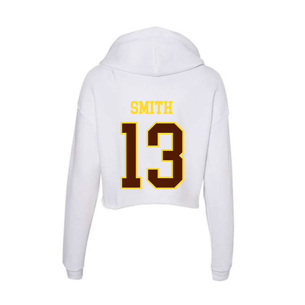 Western Michigan - NCAA Men's Soccer : Liam Smith - Women's Crop Fleece Hooded Sweatshirt-1
