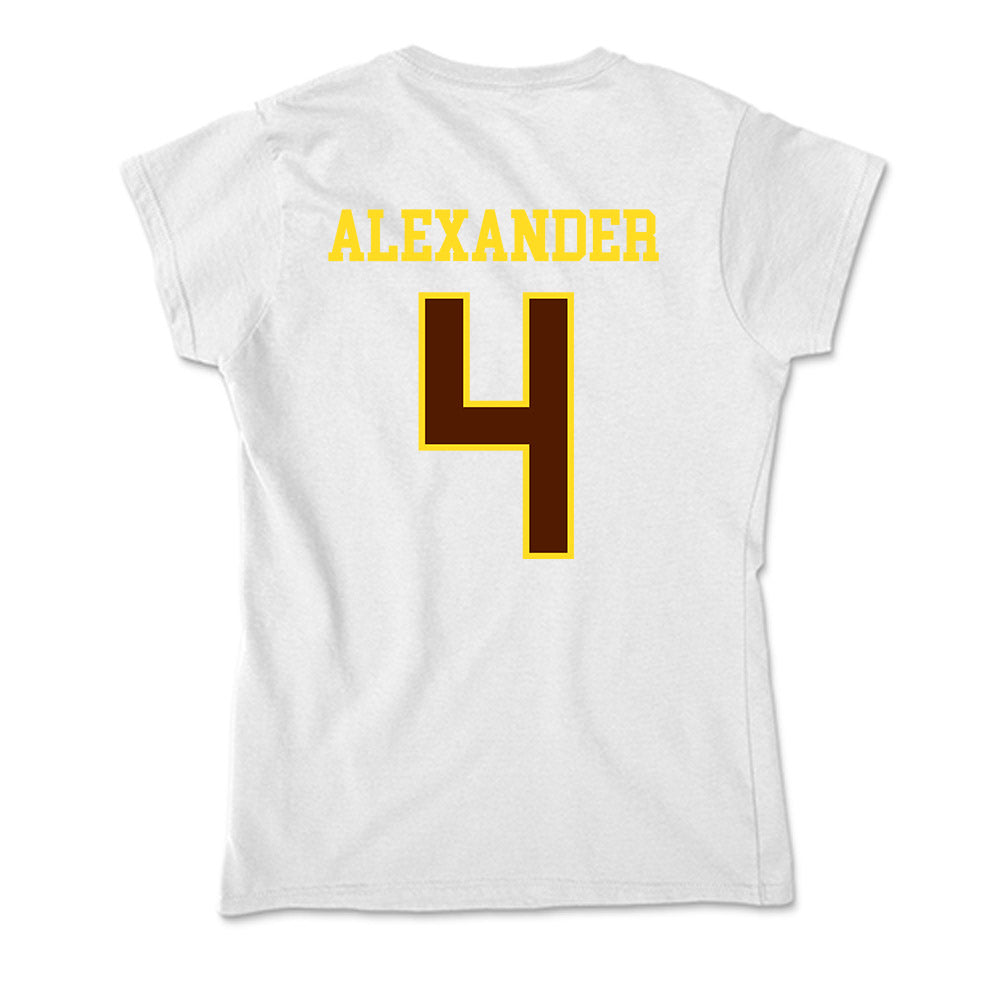Western Michigan - NCAA Football : Austin Alexander - Soft Style Women’s T-Shirt-1