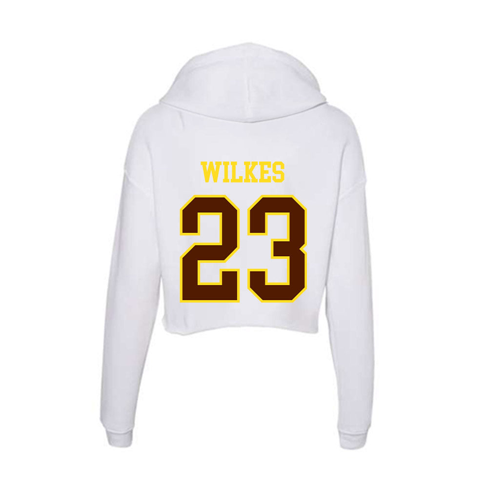 Western Michigan - NCAA Women's Basketball : Ariana Wilkes - Women's Crop Fleece Hoodie-1