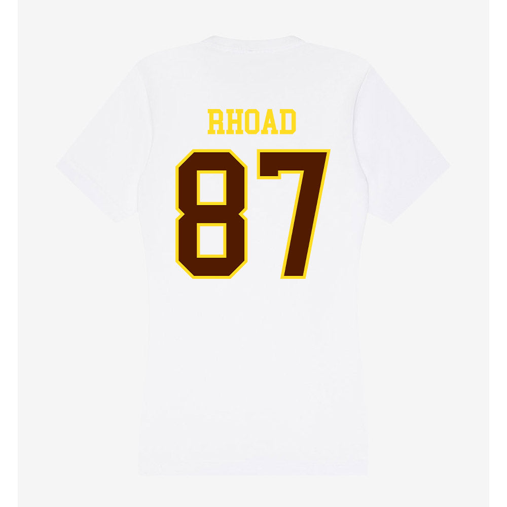 Western Michigan - NCAA Football : Brady Rhoad - Women's V-Neck T-Shirt-1