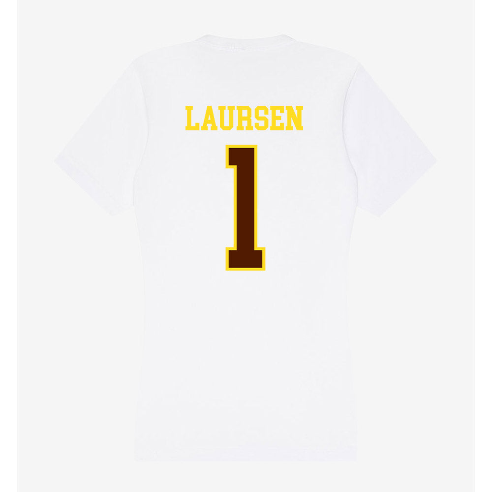 Western Michigan - NCAA Men's Ice Hockey : Kirk Laursen - Women's V-Neck T-Shirt-1