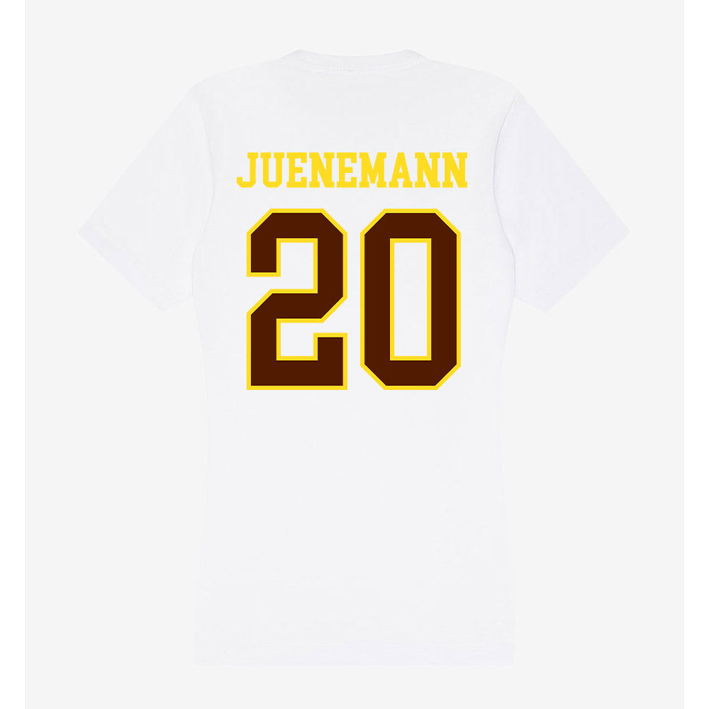 Western Michigan - NCAA Men's Basketball : Janis Juenemann - Women's V-Neck T-Shirt-1
