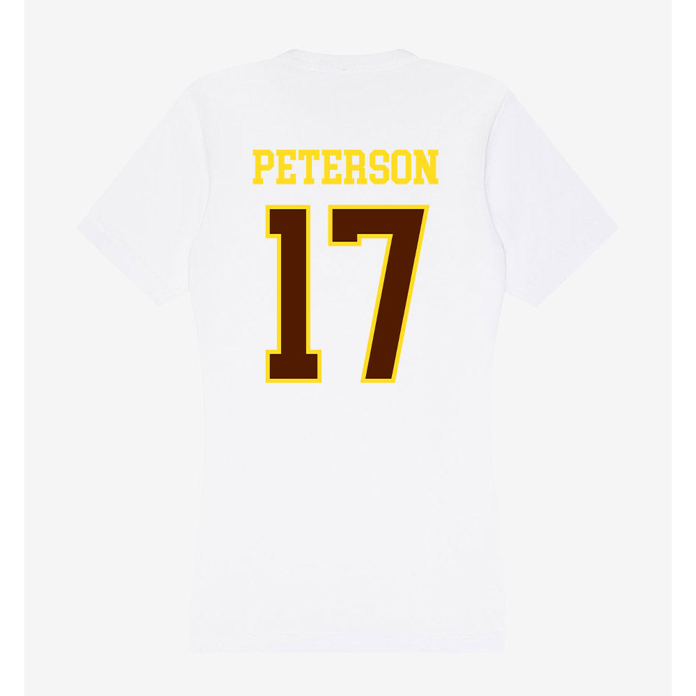Western Michigan - NCAA Women's Soccer : Laney Peterson - Women's V-Neck T-Shirt-1