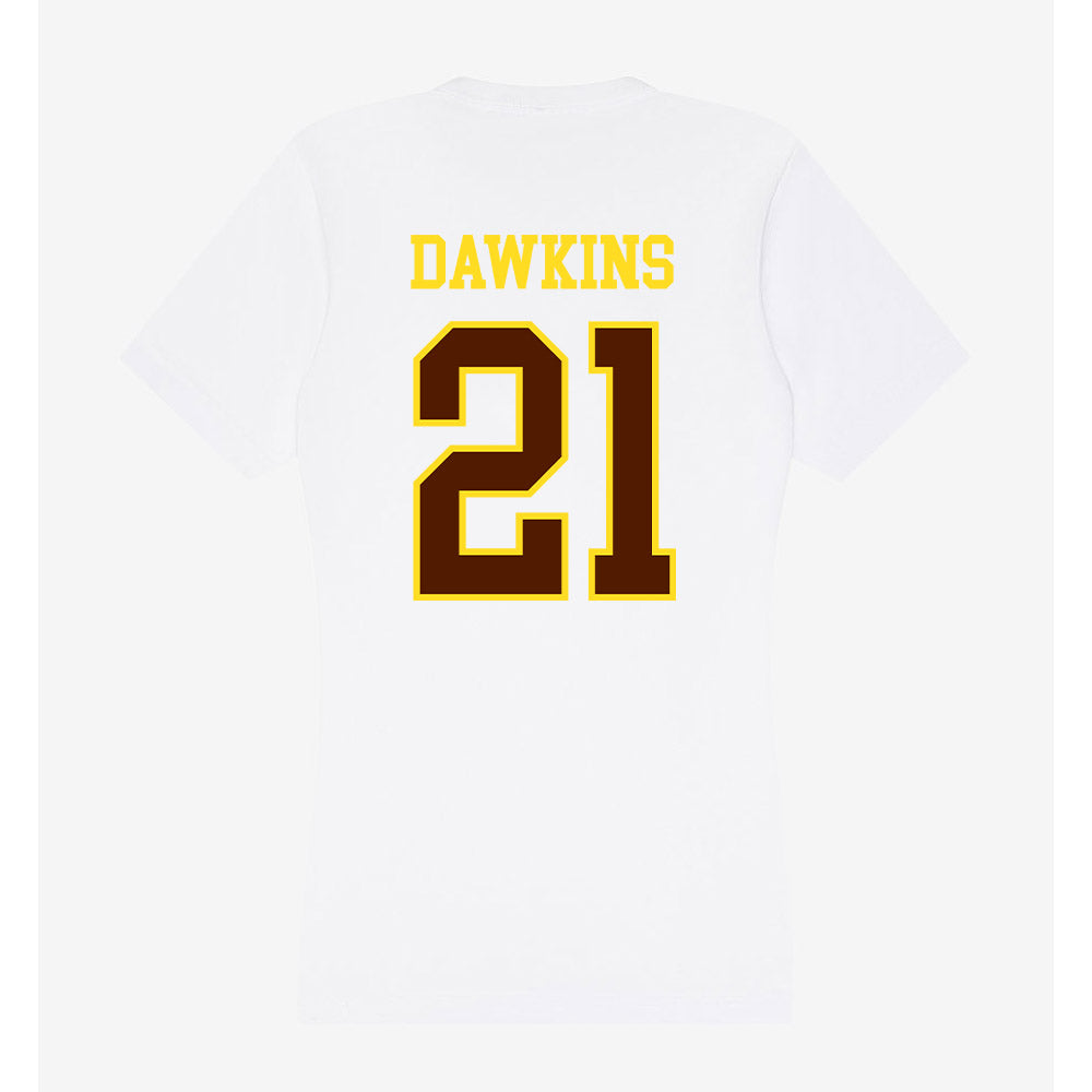 Western Michigan - NCAA Football : Chase Dawkins - Women's V-Neck T-Shirt-1