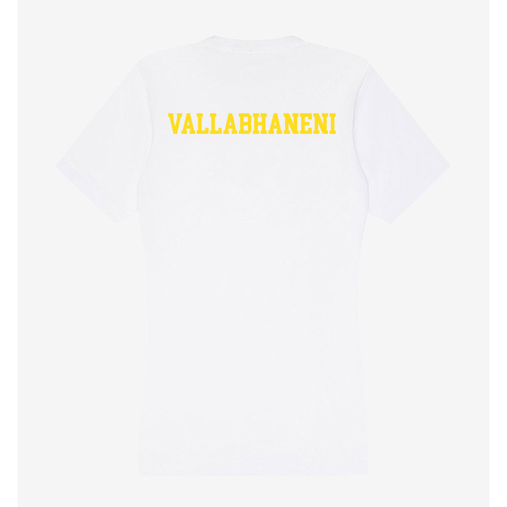 Western Michigan - NCAA Women's Golf : Megha Vallabhaneni - Women's V-Neck T-Shirt-1