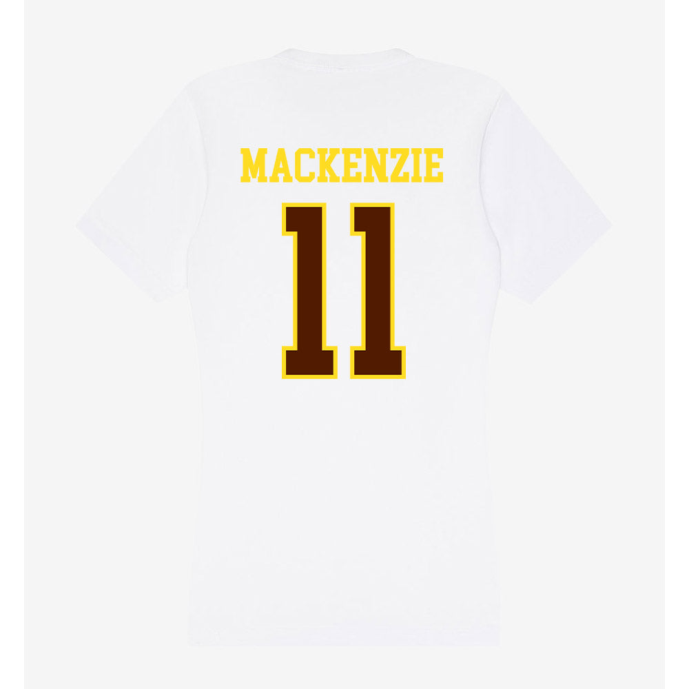 Western Michigan - NCAA Men's Ice Hockey : Tyler MacKenzie - Women's V-Neck T-Shirt-1
