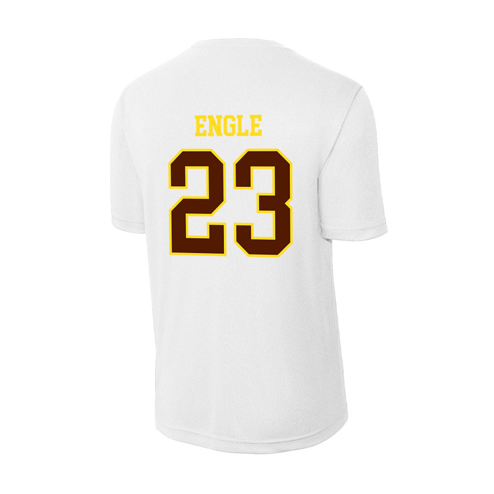Western Michigan - NCAA Men's Ice Hockey : Edison Engle - Activewear T-Shirt-1