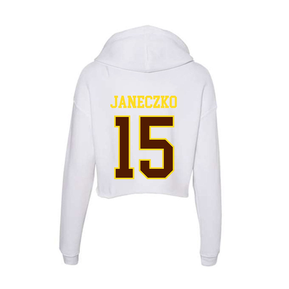 Western Michigan - NCAA Softball : Liliana Janeczko - Women's Crop Fleece Hoodie-1