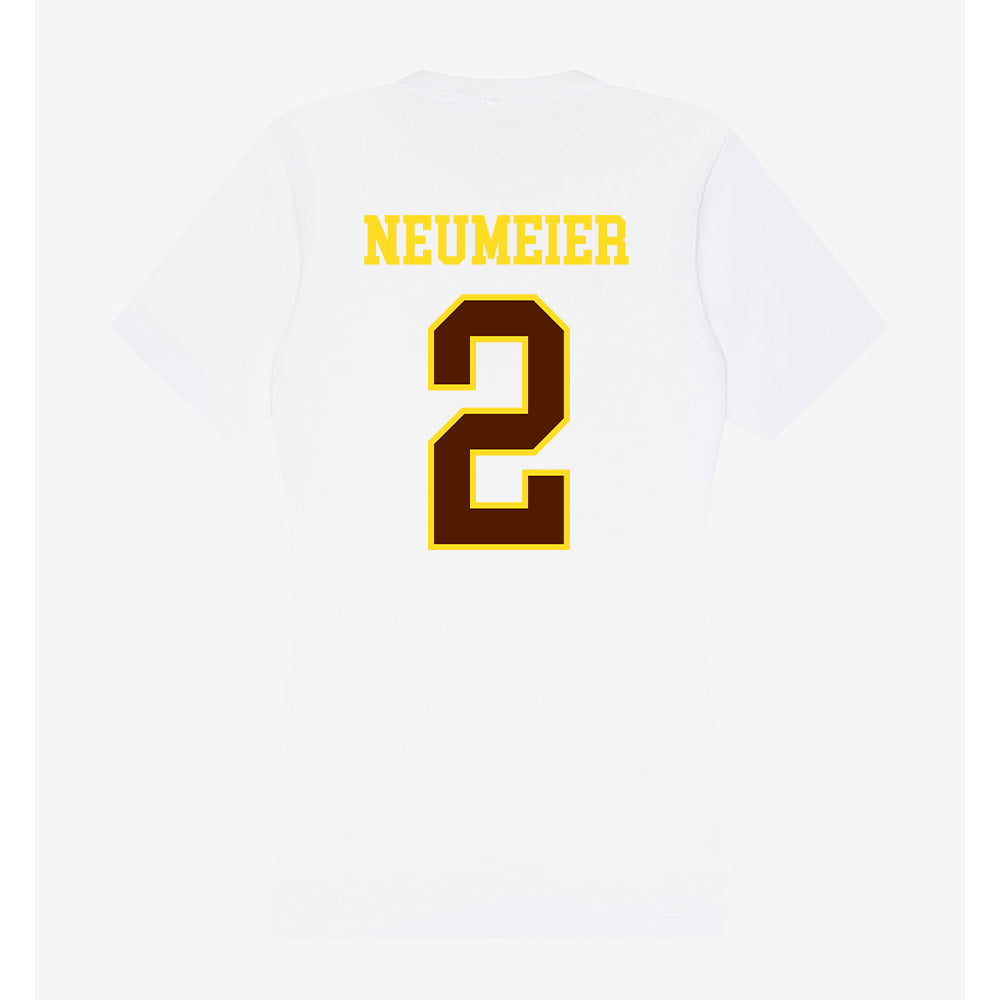 Western Michigan - NCAA Men's Ice Hockey : Michael Neumeier - Women's V-Neck T-Shirt-1