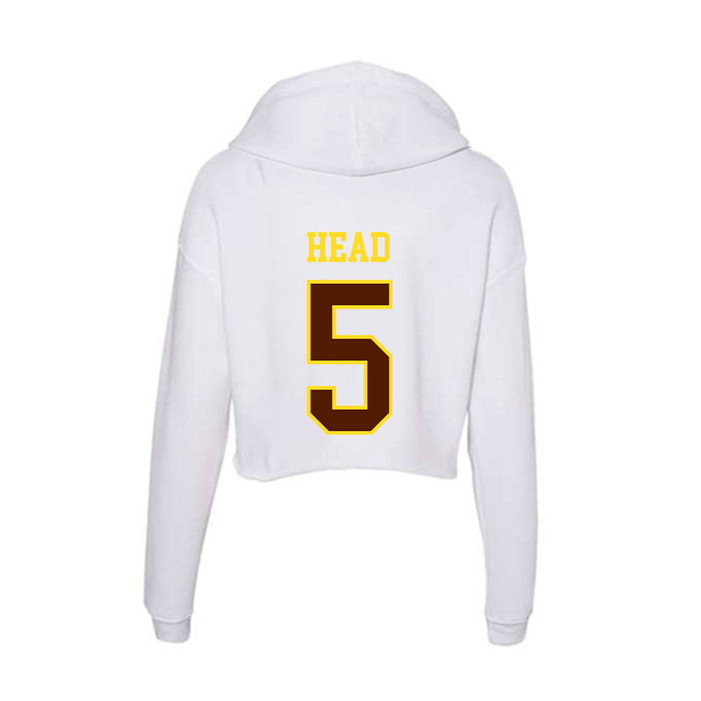 Western Michigan - NCAA Softball : Tristen Head - Women's Crop Fleece Hoodie-1