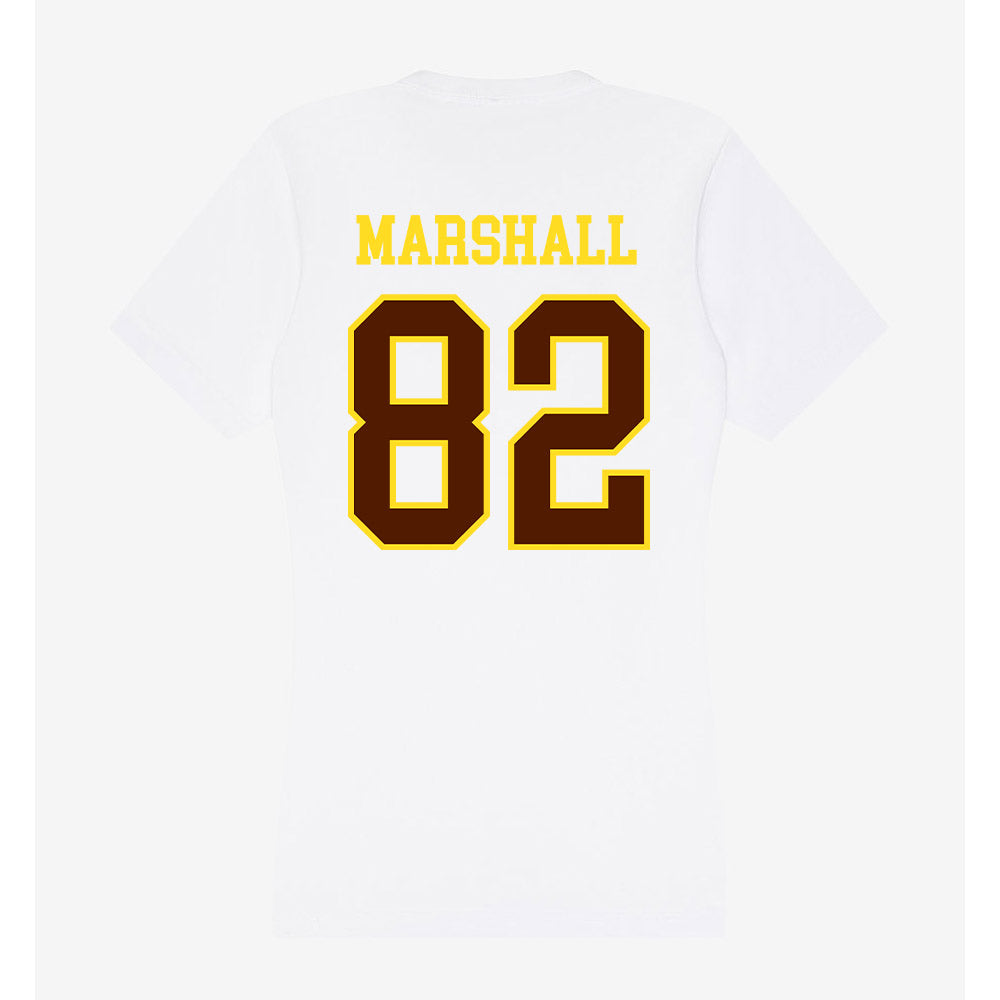 Western Michigan - NCAA Football : Terence Marshall - Women's V-Neck T-Shirt-1