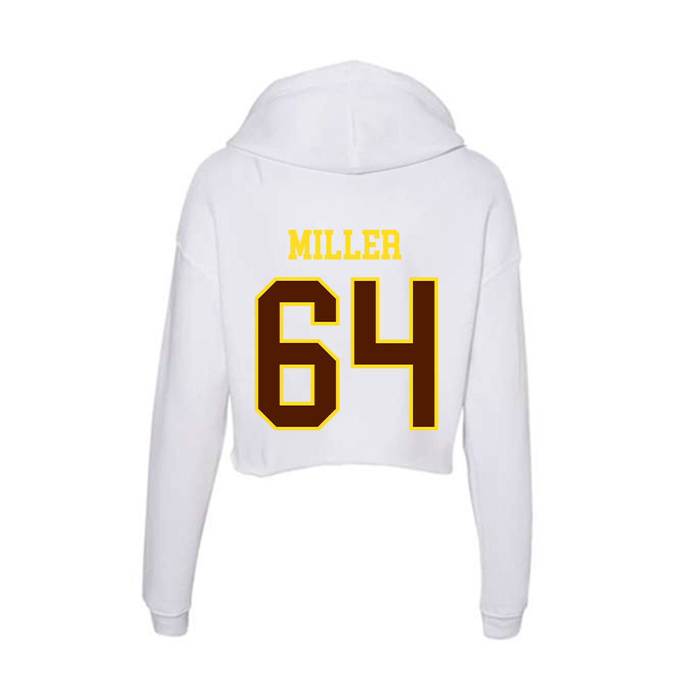 Western Michigan - NCAA Football : Nolan Miller - Women's Crop Fleece Hoodie-1