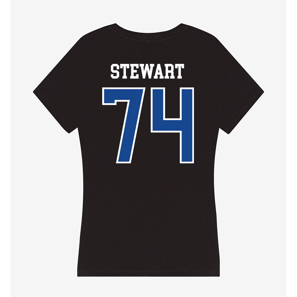 Hampton - NCAA Football : Damaurius Stewart - Classic Shersey Women's V-Neck T-Shirt-1