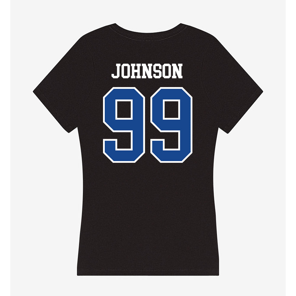 Hampton - NCAA Football : Javen Johnson - Classic Shersey Women's V-Neck T-Shirt-1