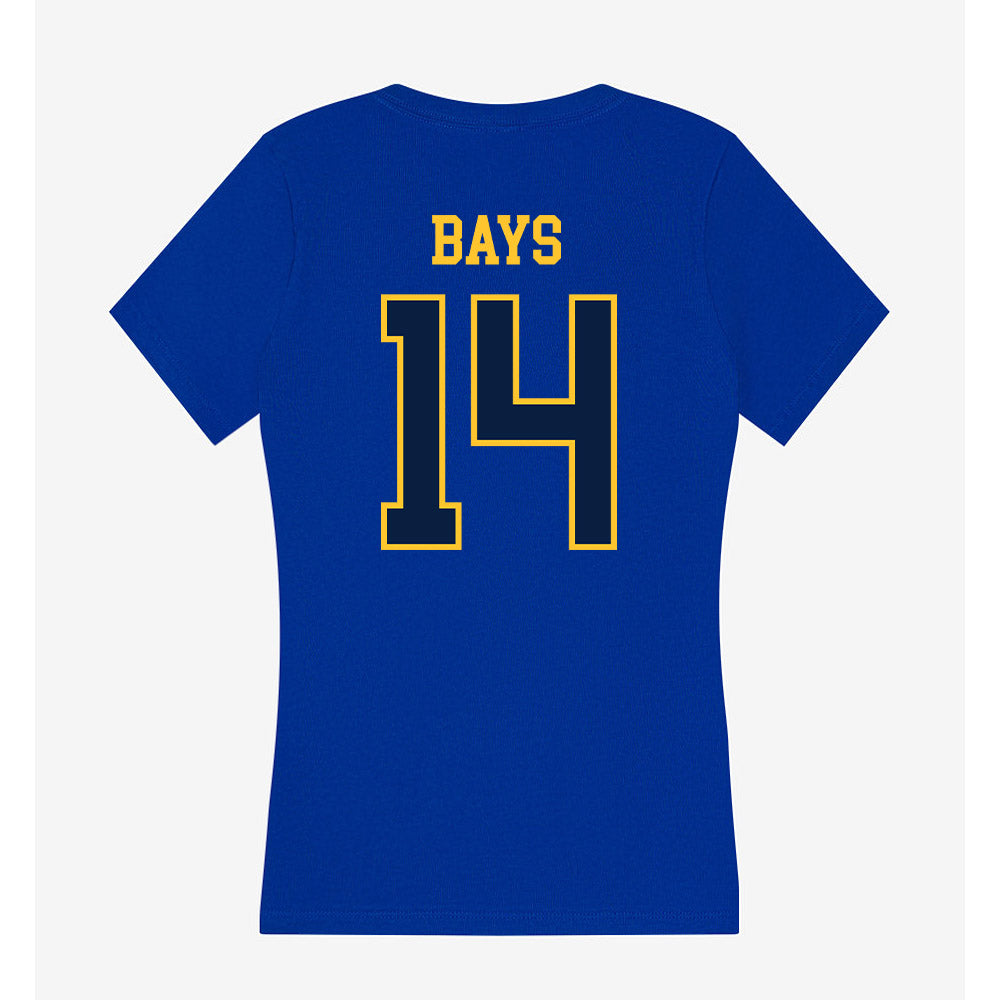 East Tennessee State - NCAA Women's Volleyball : Makayla Bays - Women's V-Neck T-Shirt-1