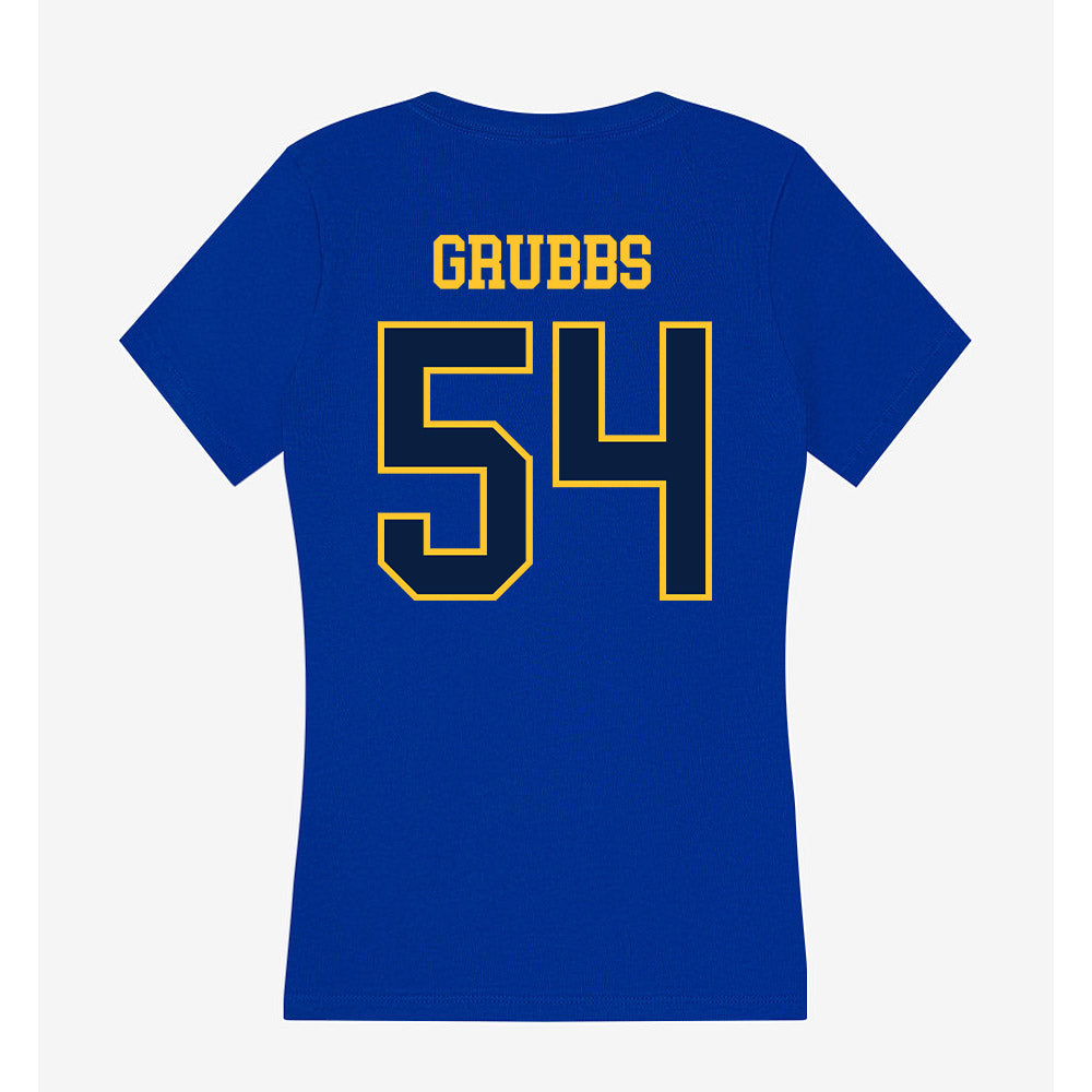East Tennessee State - NCAA Football : Cal Grubbs - Women's V-Neck T-Shirt-1