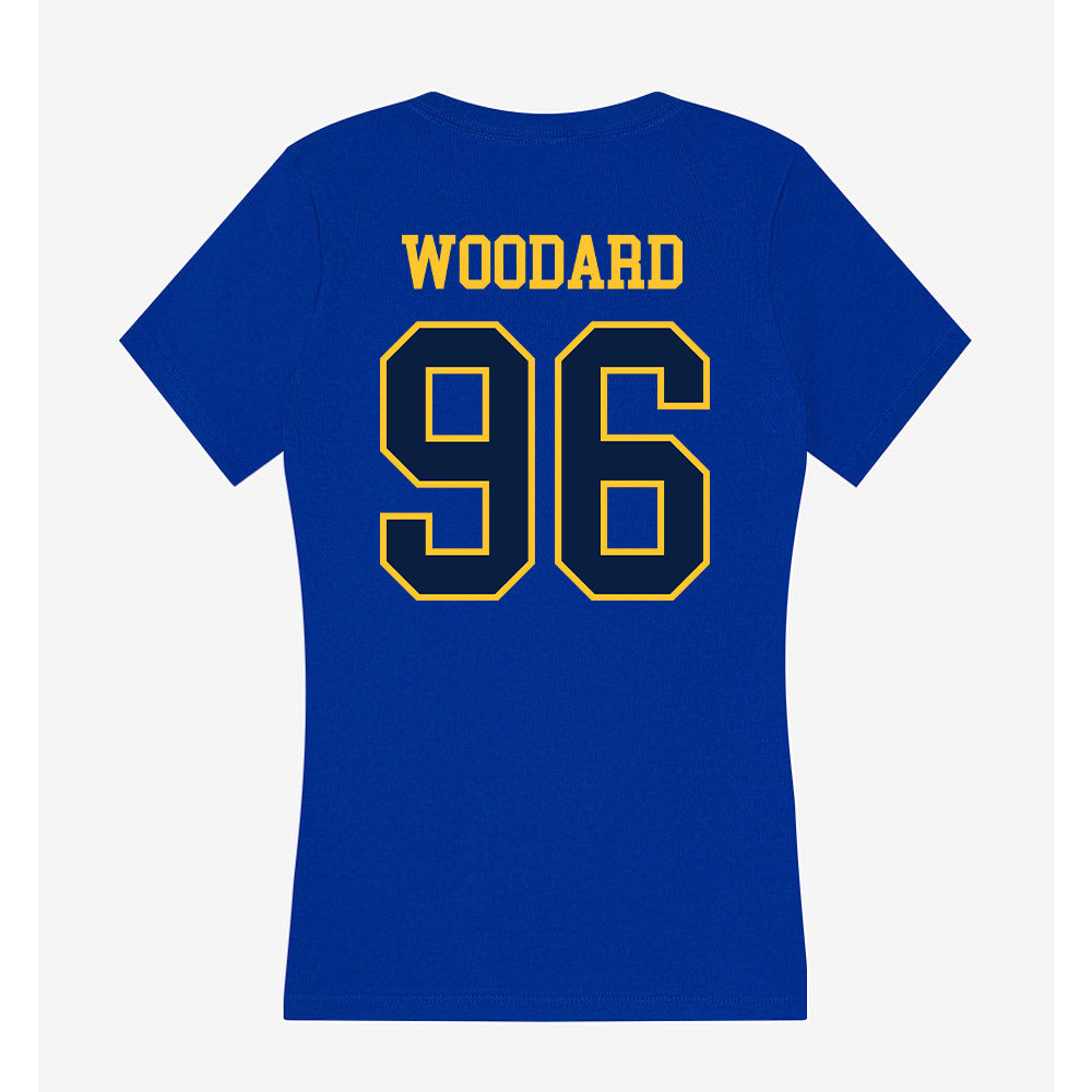 East Tennessee State - NCAA Football : Charles Woodard - Women's V-Neck T-Shirt-1