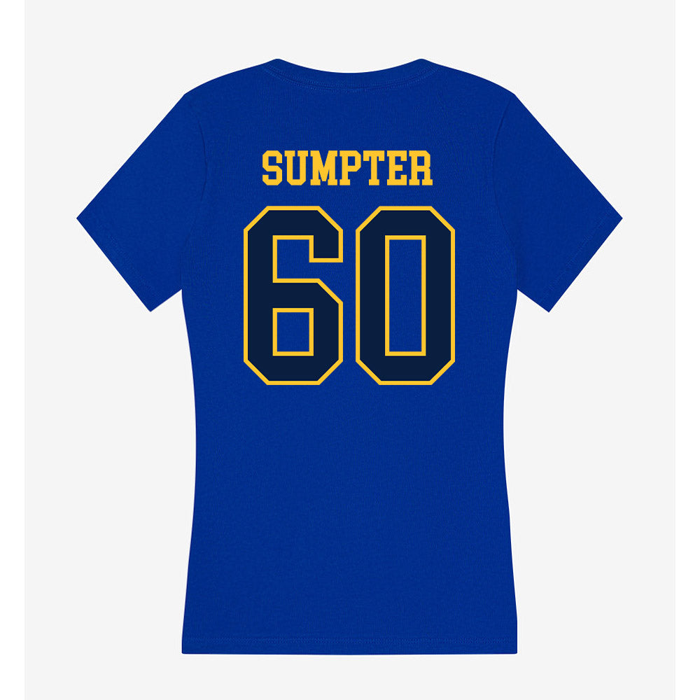 East Tennessee State - NCAA Football : Micah Sumpter - Women's V-Neck T-Shirt-1
