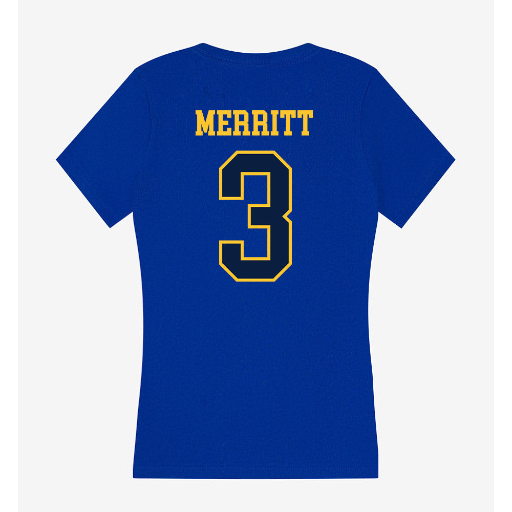 East Tennessee State - NCAA Softball : addison merritt - Women's V-Neck T-Shirt-1