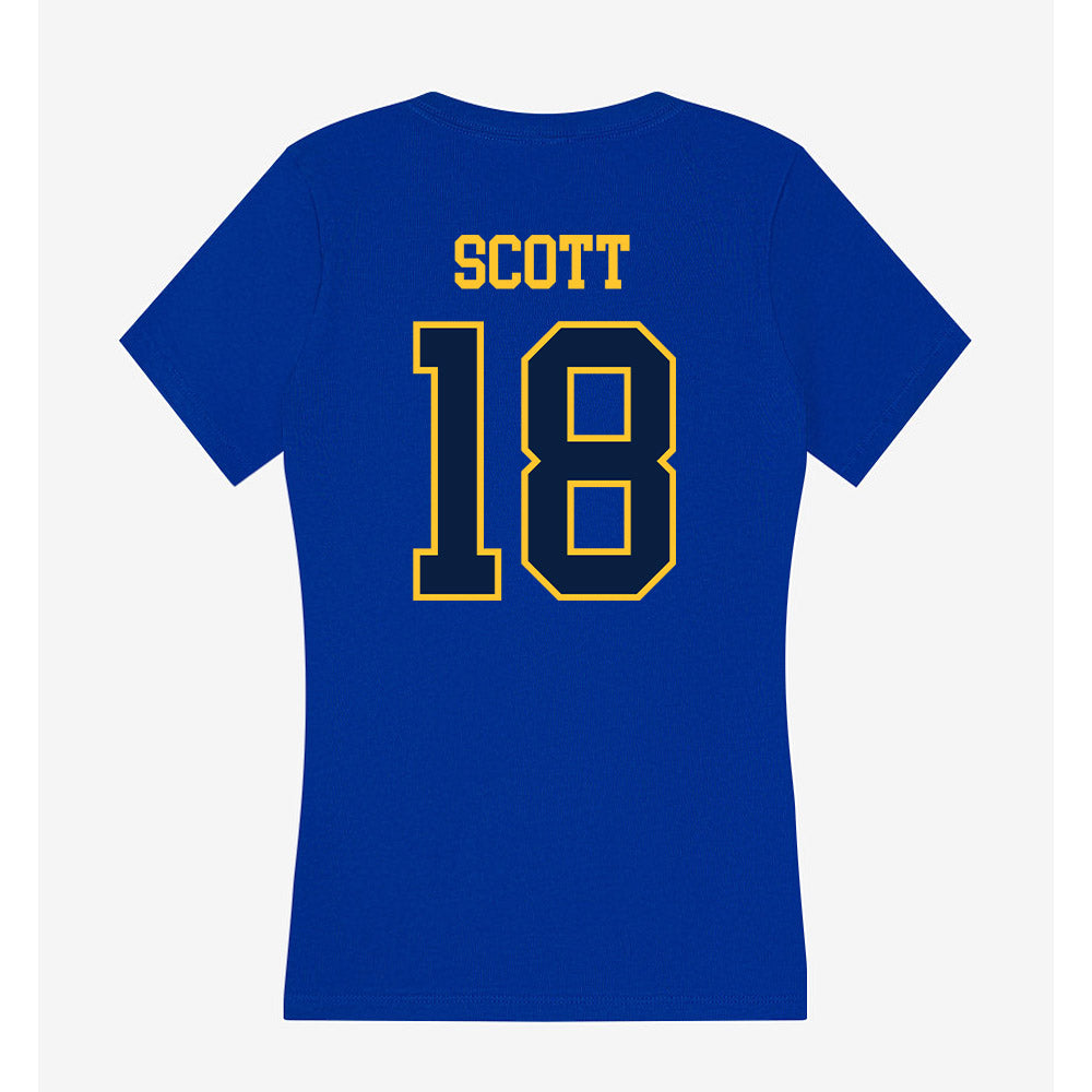 East Tennessee State - NCAA Football : Jayden Scott - Women's V-Neck T-Shirt-1