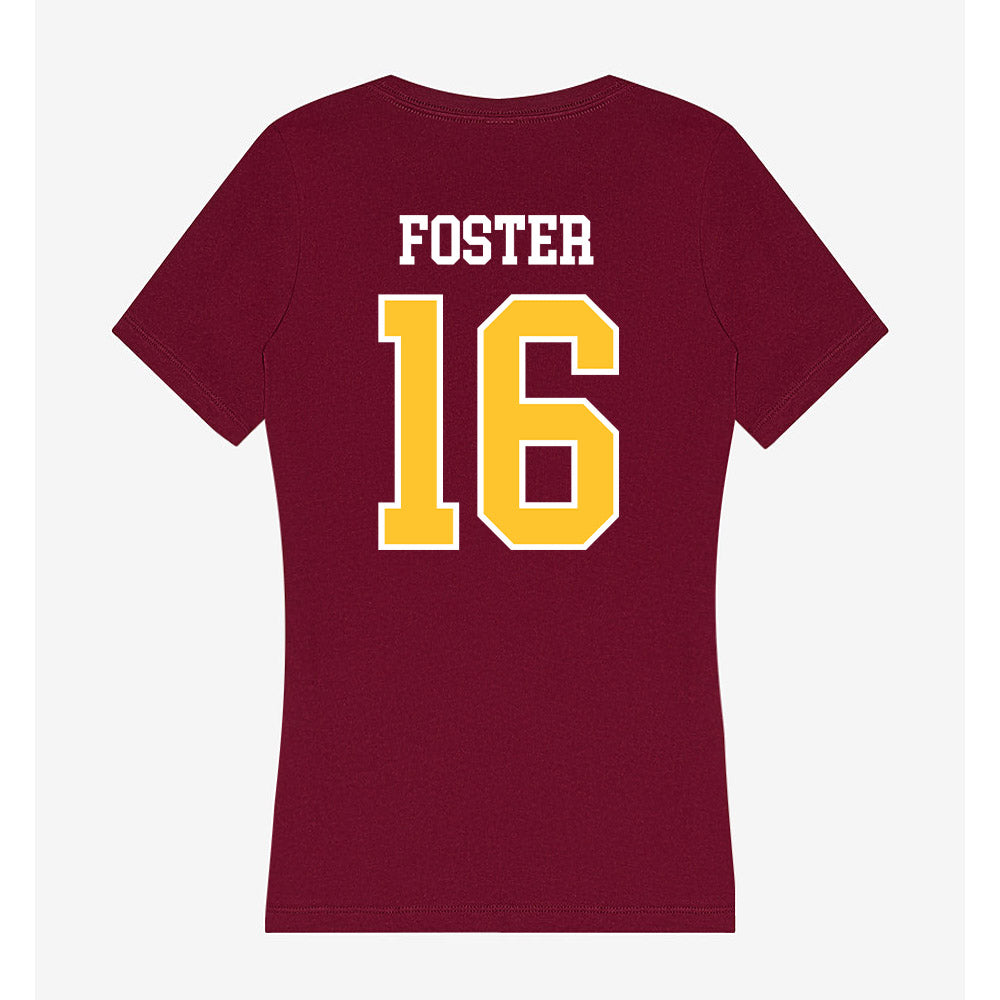 Central Michigan - NCAA Football : Shawn Foster - Women's V-Neck T-Shirt-1