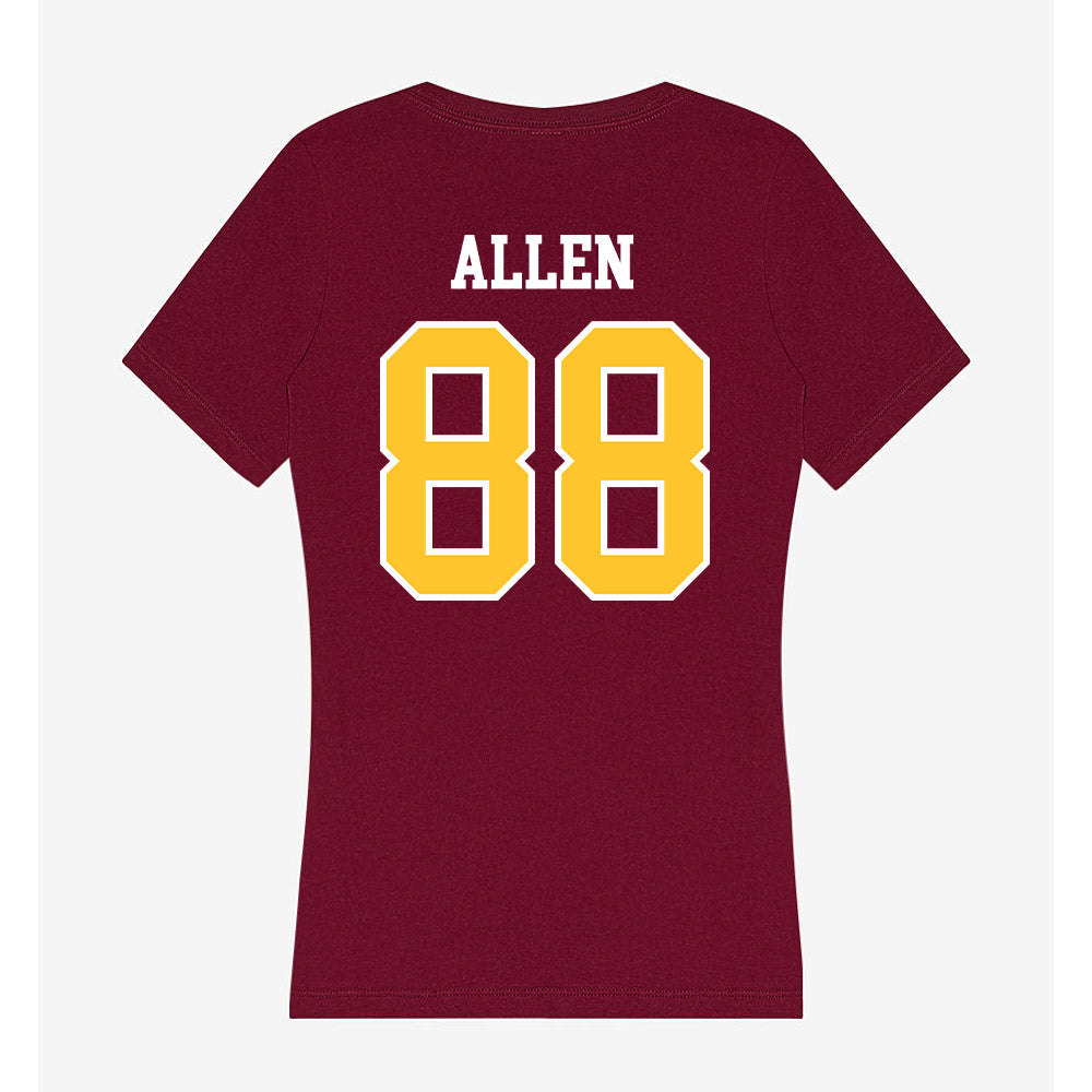 Central Michigan - NCAA Football : Jaden Allen - Women's V-Neck T-Shirt-1