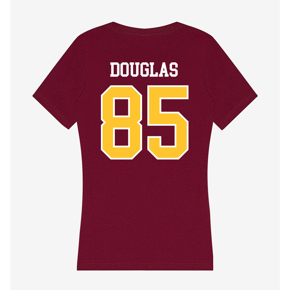 Central Michigan - NCAA Football : JJ Douglas - Women's V-Neck T-Shirt-1