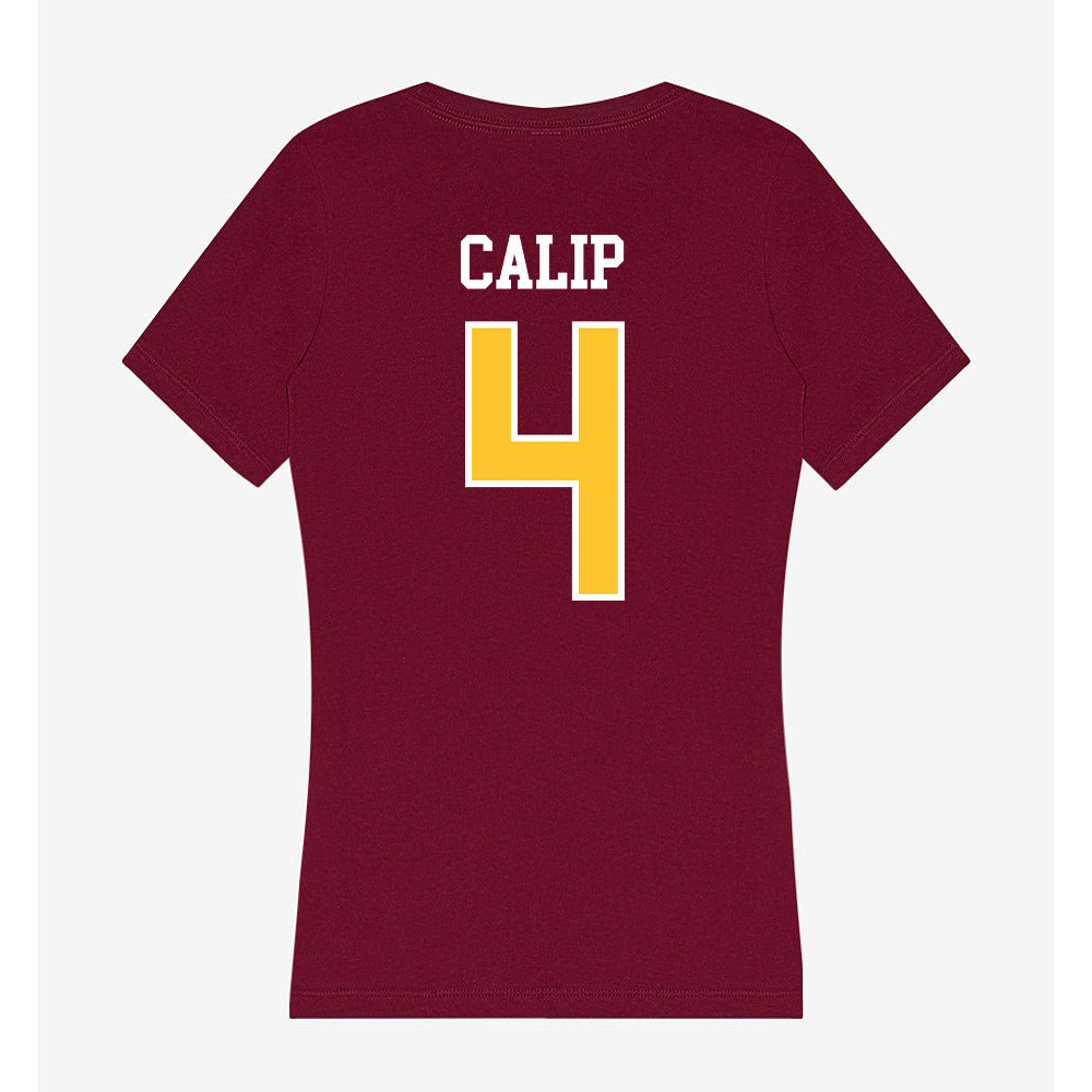 Central Michigan - NCAA Football : Jakivion Calip - Women's V-Neck T-Shirt-1