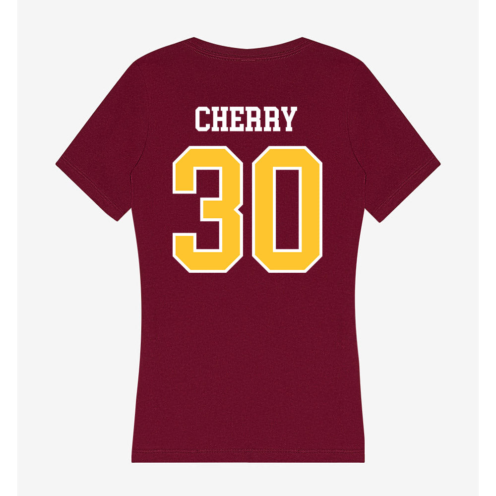 Central Michigan - NCAA Football : Antonio Cherry - Women's V-Neck T-Shirt-1