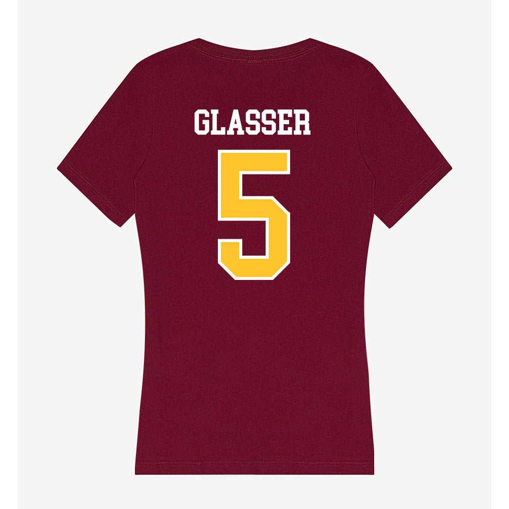 Central Michigan - NCAA Football : Jadyn Glasser - Women's V-Neck T-Shirt-1