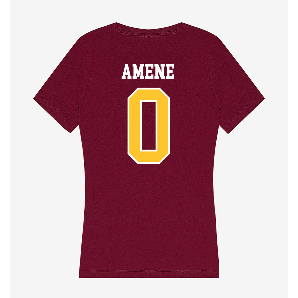 Central Michigan - NCAA Men's Basketball : Uchenna Amene - Women's V-Neck T-Shirt-1