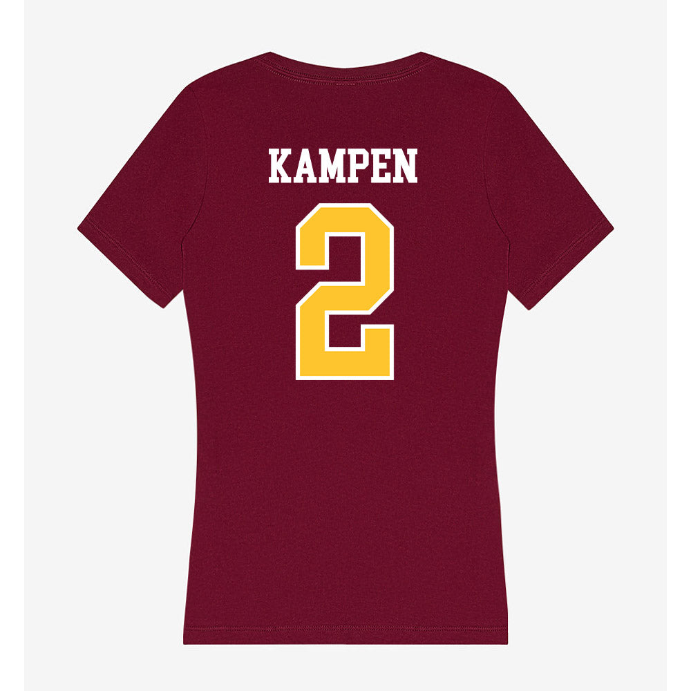 Central Michigan - NCAA Men's Basketball : Jalen Kampen - Women's V-Neck T-Shirt-1