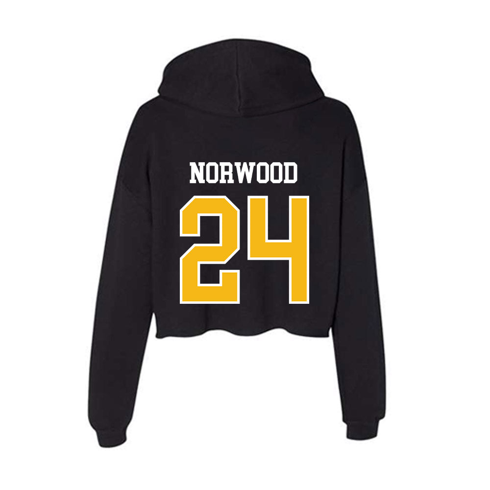 Northern Arizona - NCAA Football : Nehemiah Norwood - Women's Crop Fleece Hoodie-1