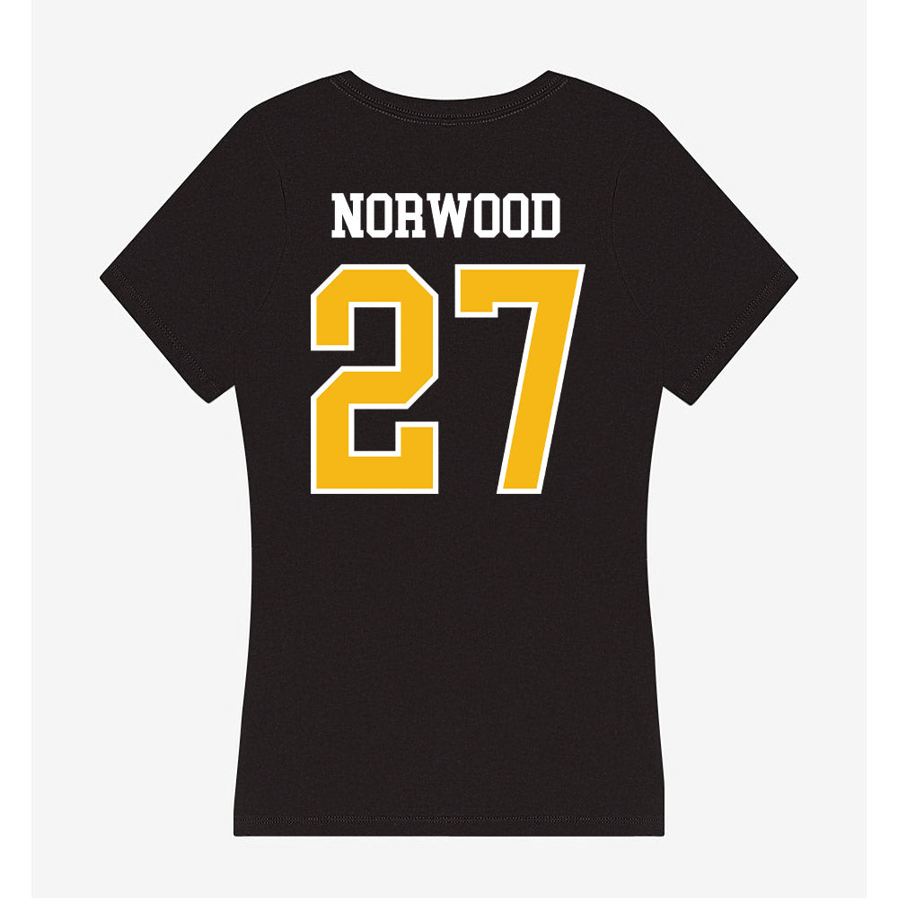 Northern Arizona - NCAA Football : Nehemiah Norwood - Women's V-Neck T-Shirt-1