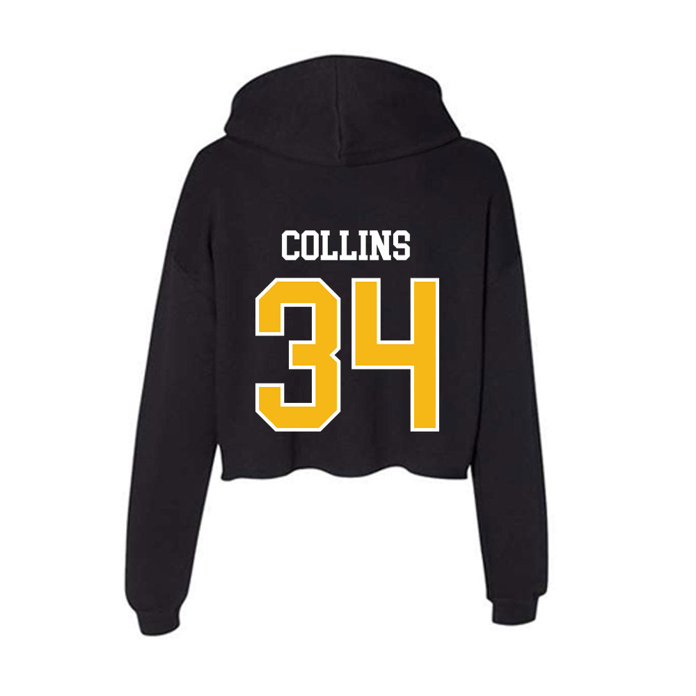 Northern Arizona - NCAA Football : Jaelen Collins - Women's Crop Fleece Hoodie-1